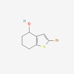 molecular formula C8H9BrOS B8689252 2-Bromo-4,5,6,7-tetrahydro-1-benzothiophen-4-ol 
