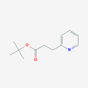 molecular formula C12H17NO2 B8689333 3-Pyridin-2-yl-propionic acid tert-butyl ester CAS No. 342601-68-7