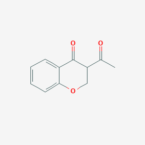 molecular formula C11H10O3 B8689510 3-Acetyl-4-chromanone 