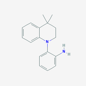 molecular formula C17H20N2 B8689524 2-(4,4-Dimethyl-3,4-dihydroquinolin-1(2H)-yl)aniline CAS No. 870072-61-0