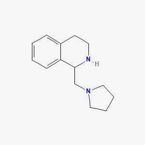 molecular formula C14H20N2 B8689530 1-[1-Pyrrolidinylmethyl)-1,2,3,4-tetrahydroisoquinoline 