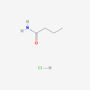 molecular formula C4H10ClNO B8689549 Butyramide hydrochloride CAS No. 98019-11-5