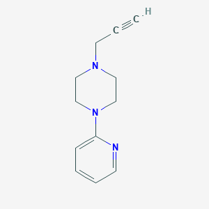 molecular formula C12H15N3 B8689617 1-(2-Propynyl)-4-(2-pyridinyl)-piperazine CAS No. 72955-74-9