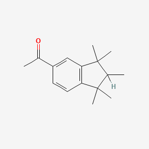 molecular formula C16H22O B8689647 1-(2,3-Dihydro-1,1,2,3,3-pentamethyl-1H-inden-5-yl)ethan-1-one CAS No. 4755-83-3