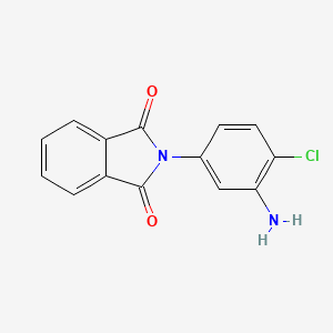 molecular formula C14H9ClN2O2 B8689692 1H-Isoindole-1,3(2H)-dione, 2-(3-amino-4-chlorophenyl)- CAS No. 92104-36-4