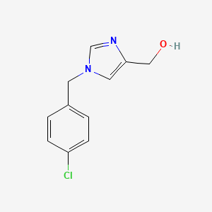molecular formula C11H11ClN2O B8689718 [1-[(4-Chlorophenyl)methyl]imidazol-4-yl]methanol 