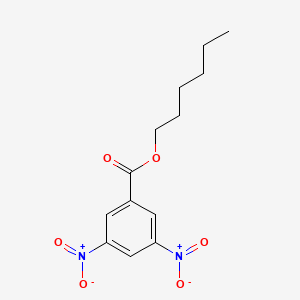 molecular formula C13H16N2O6 B8689776 Benzoic acid, 3,5-dinitro-, hexyl ester CAS No. 10478-04-3