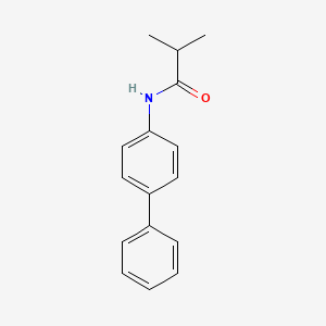 molecular formula C16H17NO B8689801 N-(4-phenylphenyl)-2-methylpropionamide 