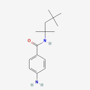molecular formula C15H24N2O B8689830 4-Amino-N-(2,4,4-trimethylpentan-2-yl)benzamide CAS No. 196802-40-1