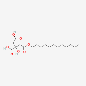 molecular formula C18H32O7 B8689971 Dodecyl dihydrogen 2-hydroxypropane-1,2,3-tricarboxylate CAS No. 78568-45-3
