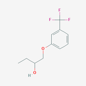 molecular formula C11H13F3O2 B8690053 2-Butanol, 1-[3-(trifluoromethyl)phenoxy]- CAS No. 139478-58-3