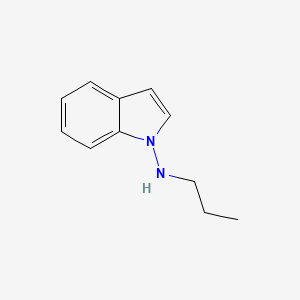 molecular formula C11H14N2 B8690067 1H-Indol-1-amine, N-propyl- CAS No. 133054-77-0