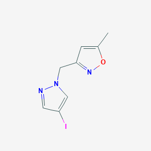 3-((4-Iodo-1H-pyrazol-1-yl)methyl)-5-methylisoxazole