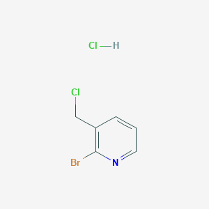 molecular formula C6H6BrCl2N B8690092 2-Bromo-3-(chloromethyl)pyridine hydrochloride 