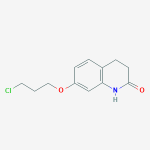 molecular formula C12H14ClNO2 B8690200 7-(3-Chloropropoxy)-3,4-dihydroquinolin-2(1H)-one CAS No. 58022-96-1