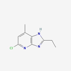 molecular formula C9H10ClN3 B8690213 5-chloro-2-ethyl-7-methyl-3H-Imidazo[4,5-b]pyridine CAS No. 133240-31-0