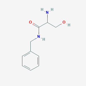 molecular formula C10H14N2O2 B8690235 N-Benzyl-2-aminohydracrylamide 