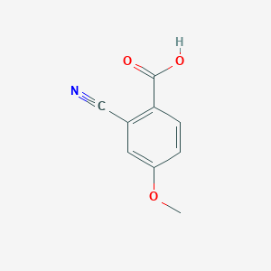 molecular formula C9H7NO3 B8690300 2-Cyano-4-methoxybenzoic acid CAS No. 22246-20-4