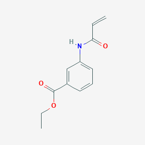 molecular formula C12H13NO3 B8690310 Ethyl 3-(acryloylamino)benzoate CAS No. 134046-77-8