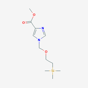 molecular formula C11H20N2O3Si B8690375 Methyl 1-((2-(trimethylsilyl)ethoxy)methyl)-1H-imidazole-4-carboxylate 
