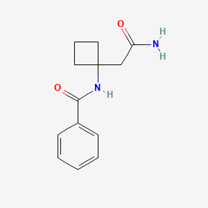 2-(1-(benzoylamino)cyclobutyl)acetamide