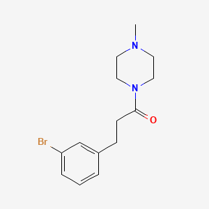 molecular formula C14H19BrN2O B8690416 3-(3-Bromophenyl)-1-(4-methylpiperazin-1-yl)propan-1-one 