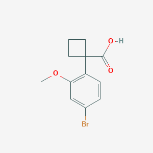1-(4-Bromo-2-methoxyphenyl)cyclobutanecarboxylic acid