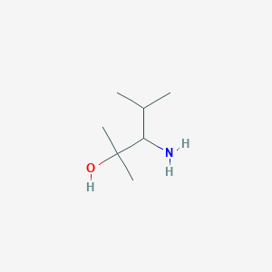 molecular formula C7H17NO B8690453 3-Amino-2,4-dimethylpentan-2-ol 