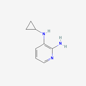 molecular formula C8H11N3 B8690470 N3-cyclopropylpyridine-2,3-diamine 