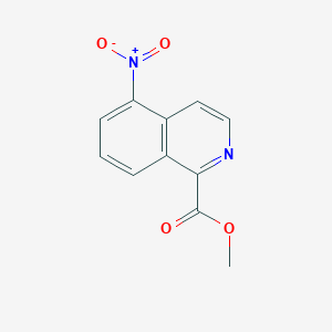 molecular formula C11H8N2O4 B8690491 Methyl 5-nitroisoquinoline-1-carboxylate 