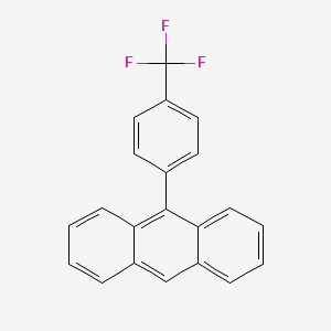 molecular formula C21H13F3 B8690526 9-[4-(Trifluoromethyl)phenyl]anthracene CAS No. 386-23-2
