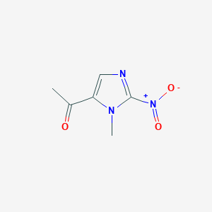 molecular formula C6H7N3O3 B8690544 Ethanone, 1-(1-methyl-2-nitro-1H-imidazol-5-yl)- 
