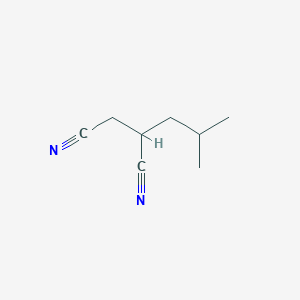 molecular formula C8H12N2 B8690565 2-(2-Methylpropyl)butanedinitrile CAS No. 61312-86-5