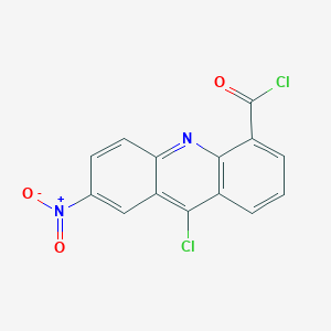 molecular formula C14H6Cl2N2O3 B8690660 9-Chloro-7-nitroacridine-4-carbonyl chloride CAS No. 89459-29-0
