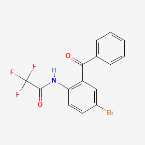 molecular formula C15H9BrF3NO2 B8690718 N-(2-benzoyl-4-bromophenyl)-2,2,2-trifluoroacetamide CAS No. 94752-10-0
