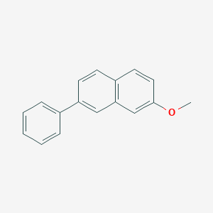molecular formula C17H14O B8690722 2-Methoxy-7-phenylnaphthalene CAS No. 59115-44-5