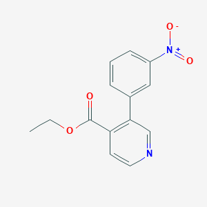 molecular formula C14H12N2O4 B8690729 Ethyl 3-(3-nitrophenyl)pyridine-4-carboxylate CAS No. 252921-32-7