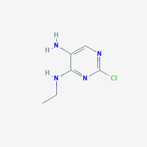 molecular formula C6H9ClN4 B8690753 2-chloro-N4-ethylpyrimidine-4,5-diamine CAS No. 890093-96-6