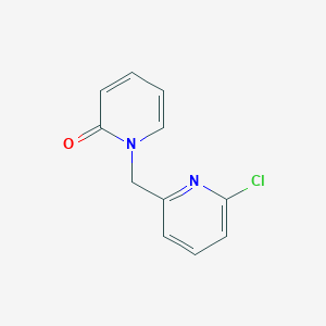 molecular formula C11H9ClN2O B8690760 1-[(6-chloropyridin-2-yl)methyl]pyridin-2(1H)-one 