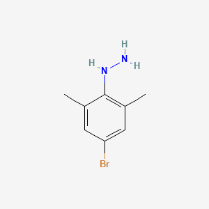 molecular formula C8H11BrN2 B8690814 (4-Bromo-2,6-dimethylphenyl)hydrazine 