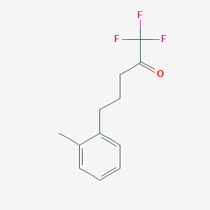molecular formula C12H13F3O B8690819 1,1,1-Trifluoro-5-(2-methylphenyl)pentan-2-one CAS No. 85674-69-7