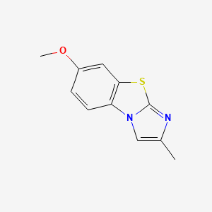 molecular formula C11H10N2OS B8690839 6-Methoxy-2-methylimidazo[2,1-b][1,3]benzothiazole 