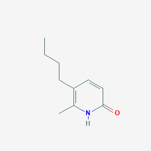 molecular formula C10H15NO B8690847 2(1H)-Pyridinone, 5-butyl-6-methyl- CAS No. 104338-84-3