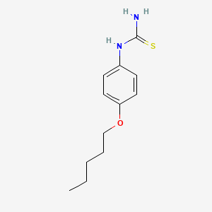 molecular formula C12H18N2OS B8690853 Thiourea, [4-(pentyloxy)phenyl]- CAS No. 92018-23-0