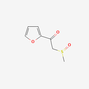 molecular formula C7H8O3S B8690862 1-(2-Furanyl)-2-(methylsulfinyl)ethanone CAS No. 2891-96-5