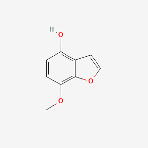 molecular formula C9H8O3 B8690872 7-Methoxybenzofuran-4-ol 