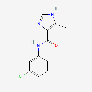 molecular formula C11H10ClN3O B8690877 N-(3-chlorophenyl)-5-methyl-1H-imidazole-4-carboxamide CAS No. 88933-87-3