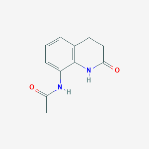 molecular formula C11H12N2O2 B8690912 N-(2-Oxo-1,2,3,4-tetrahydroquinolin-8-yl)acetamide 