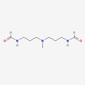 molecular formula C9H19N3O2 B8690934 Formamide, N,N'-[(methylimino)di-3,1-propanediyl]bis- CAS No. 40948-33-2
