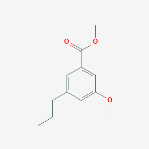 molecular formula C12H16O3 B8690953 Methyl 3-methoxy-5-propylbenzoate CAS No. 647855-86-5